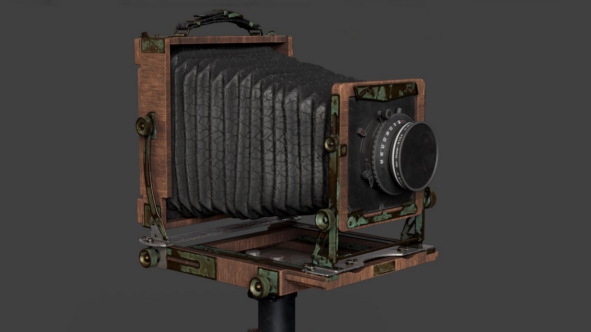 OLD CAMERA WITH TRIPOD | Fab