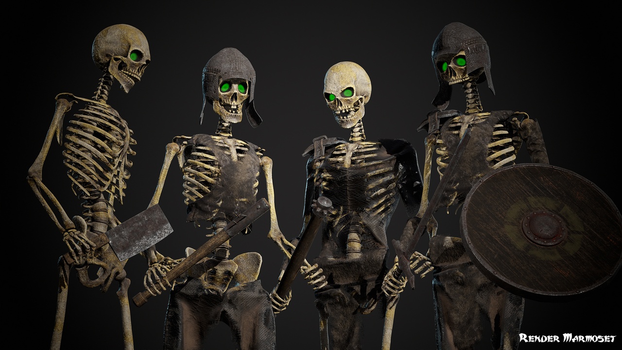 Skeleton Warrior (Modular) | Fab