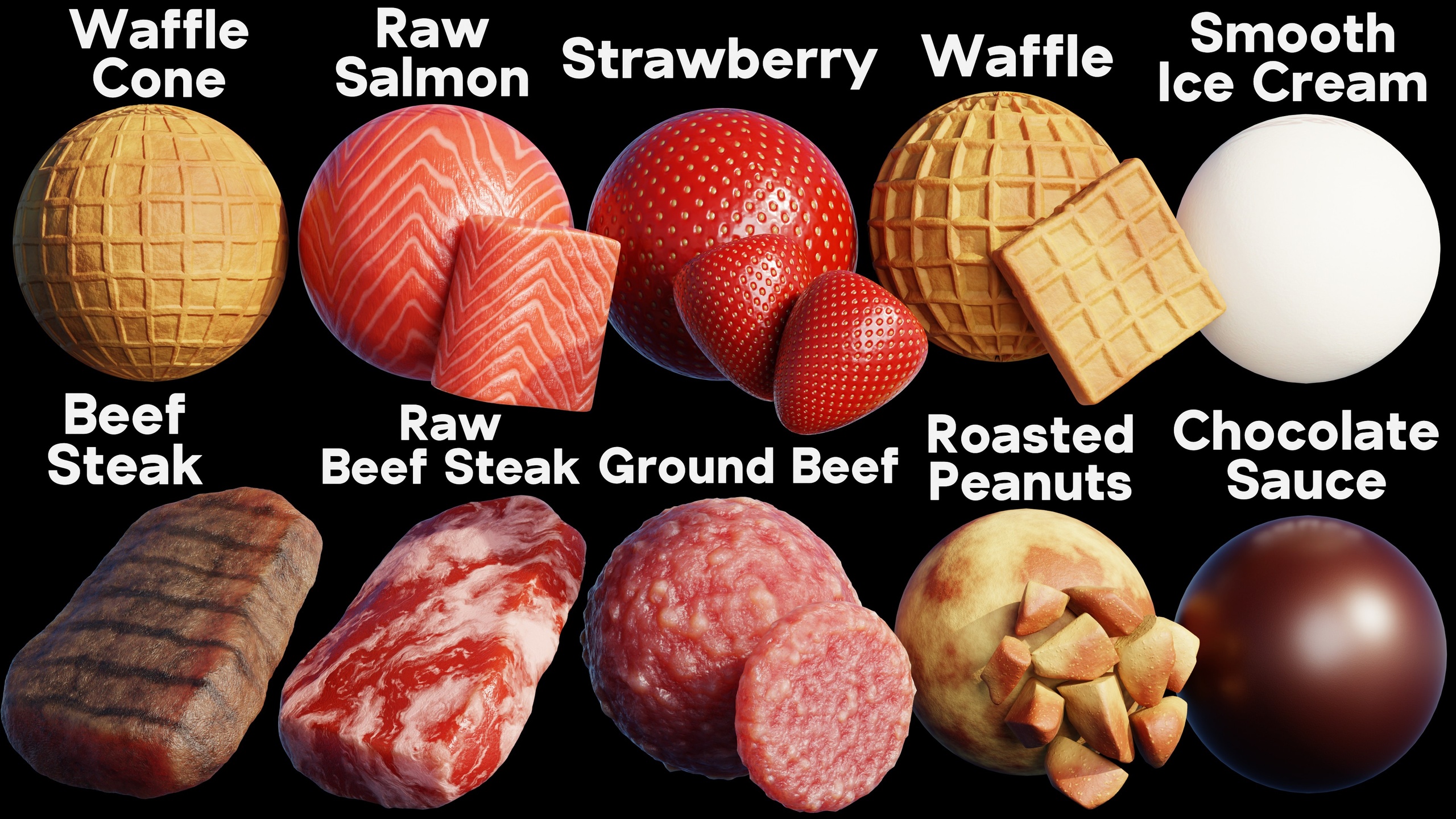 Blender Procedural Food Material Pack #4 | Fab