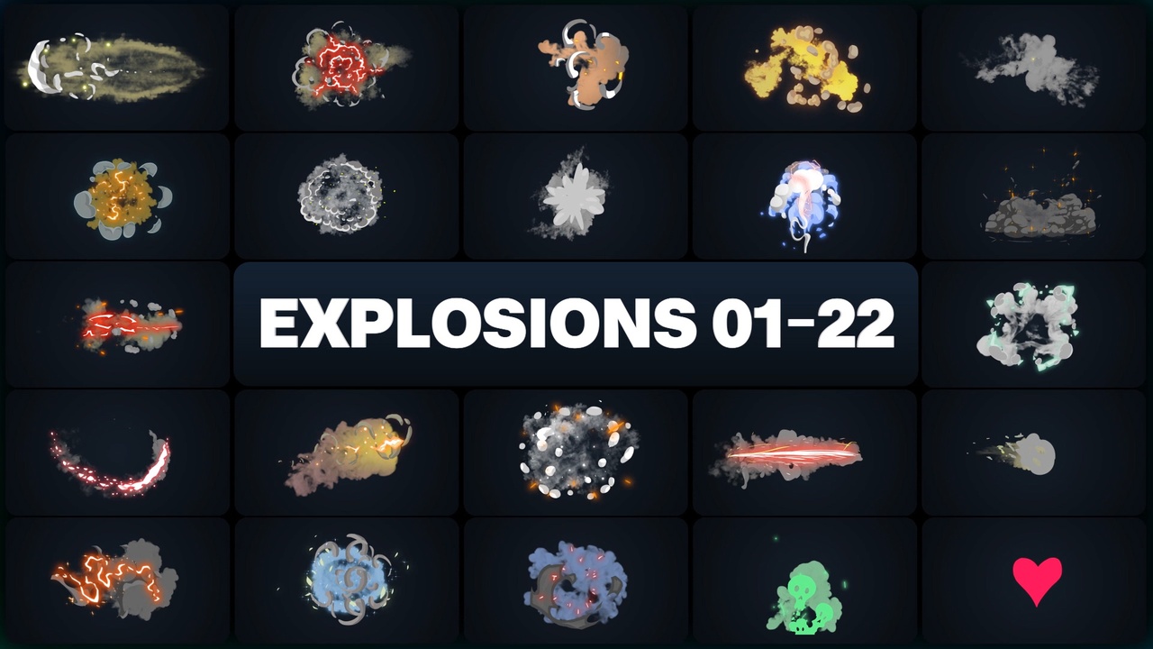 商品 Advanced Explosions Pack 01-22 的媒体 1
