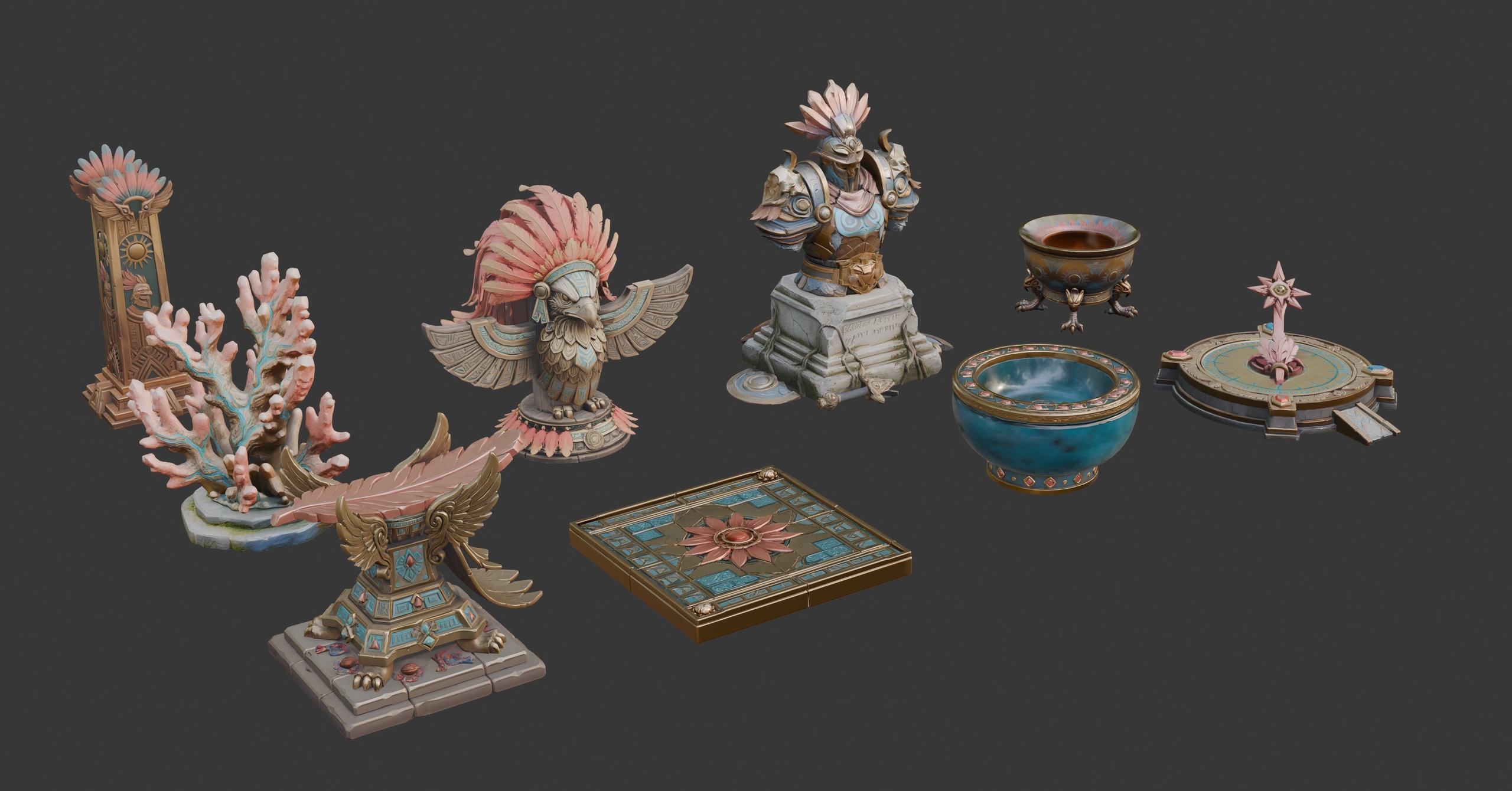 Media 1 for listing Stylized Fantasy Props Set