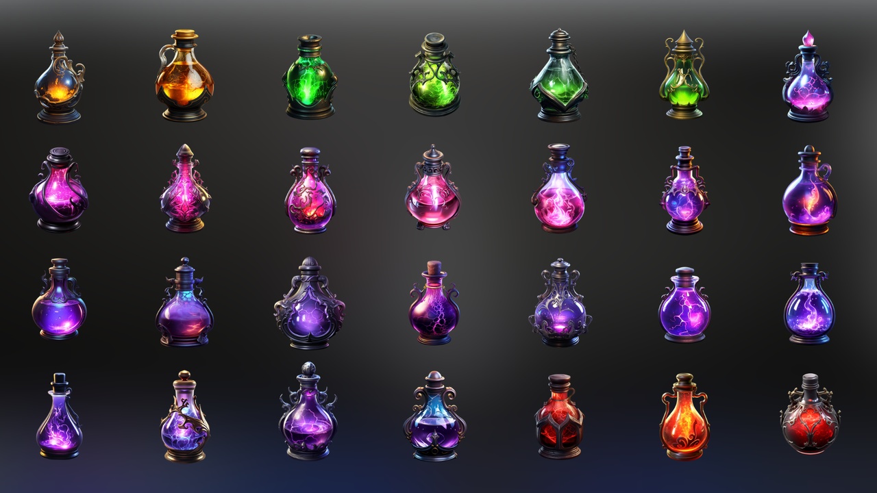 Media 1 for listing Fantasy Potion V5 - Icon Pack