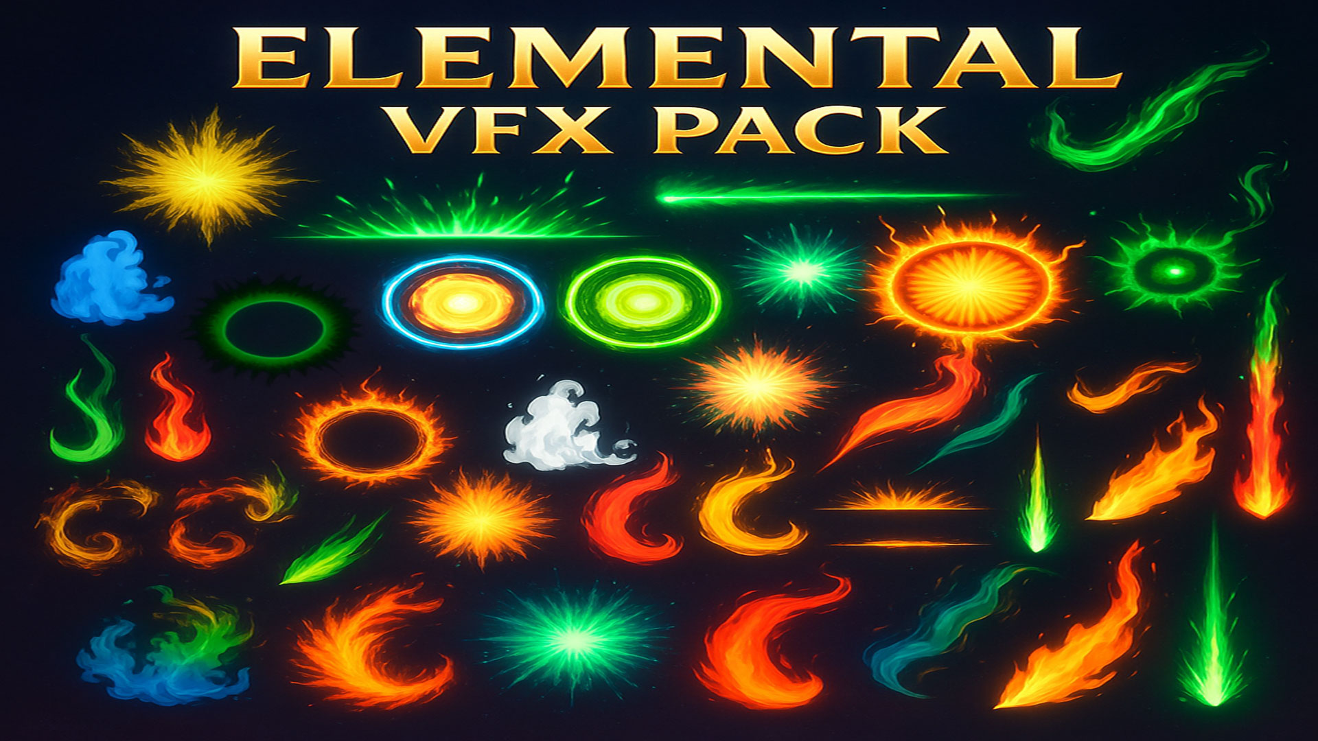Stylized 2D Fire Elements VFX Pack for Unreal Engine | Game-Ready ...