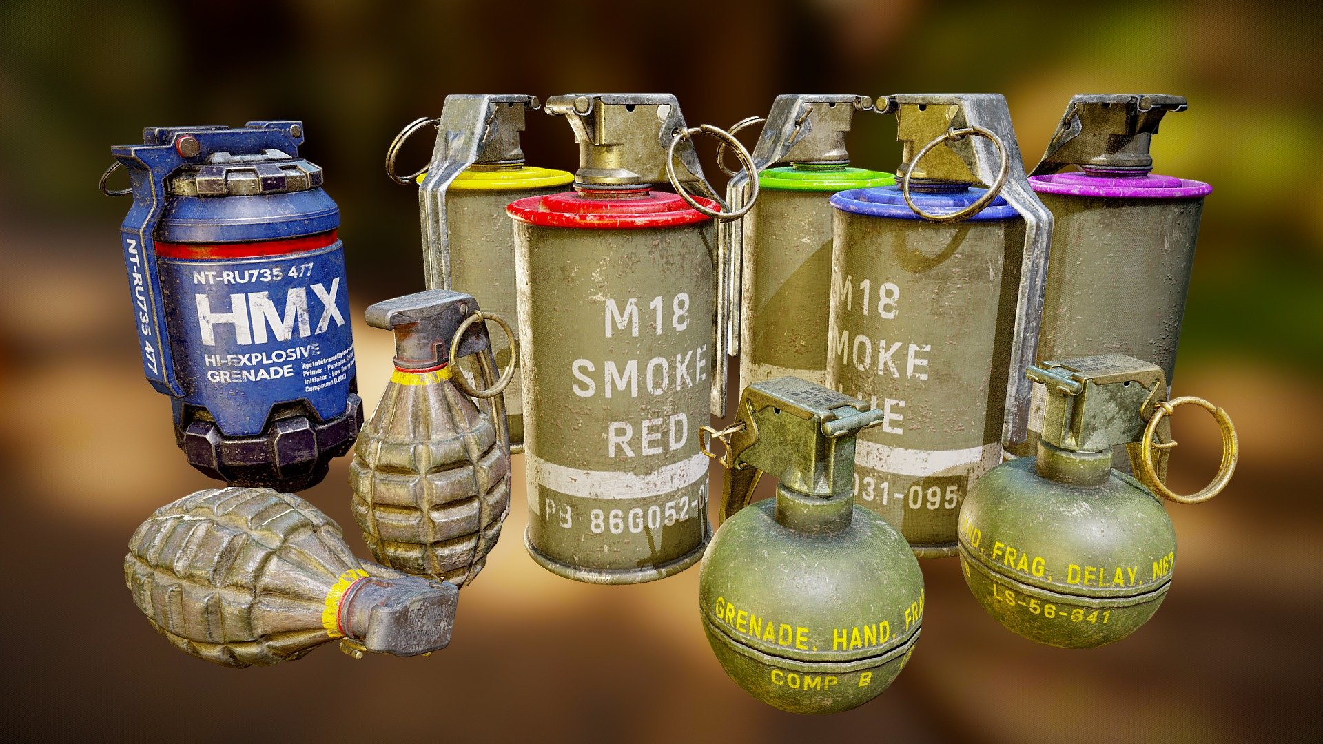 Modern Grenade Collection | Fab
