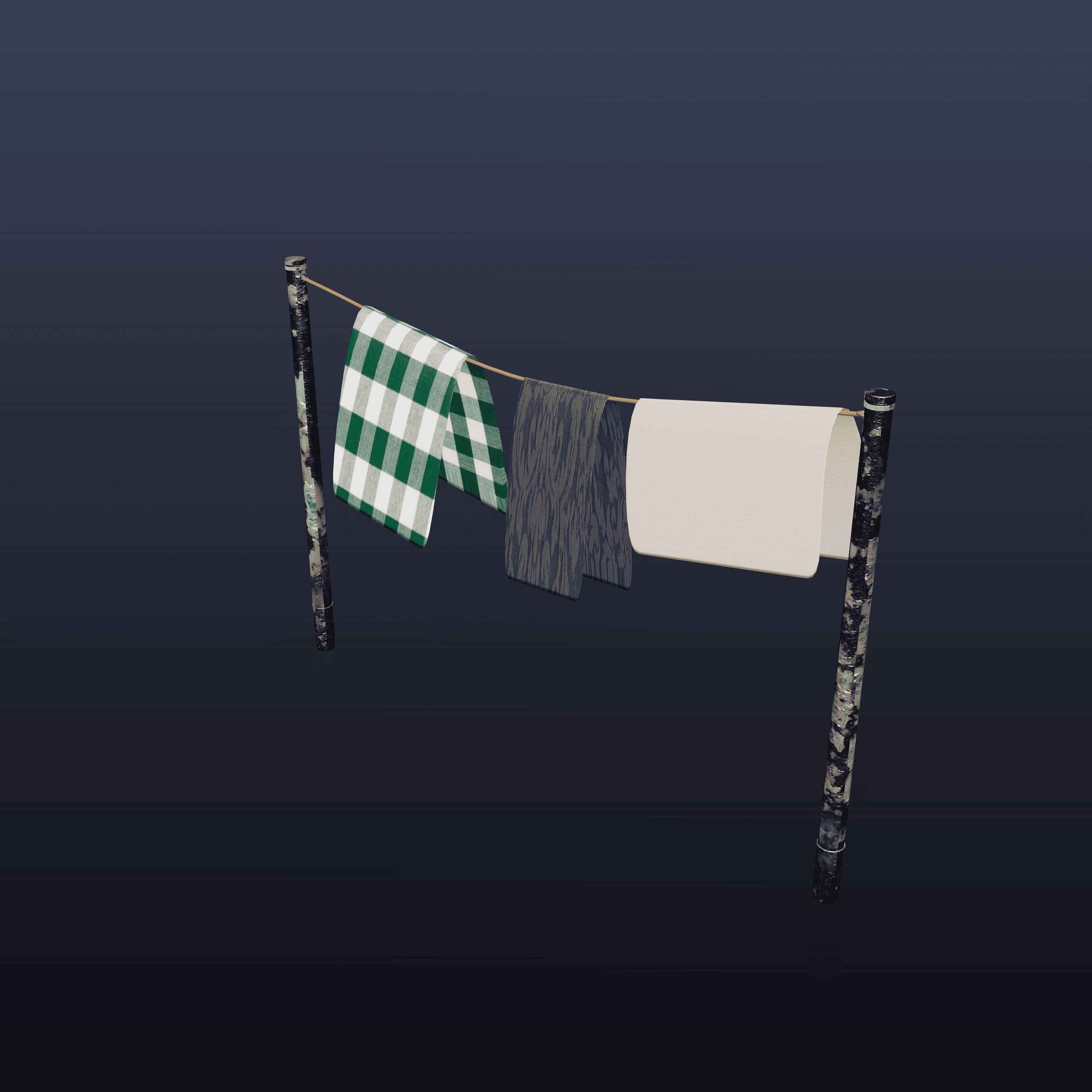 Media 1 for listing Clothesline Props – Stylized Game Ready