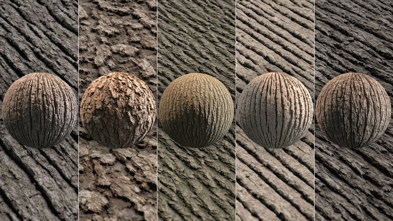 Bark Material Pack Vol 01 - High-Quality PBR Textures for Natural ...
