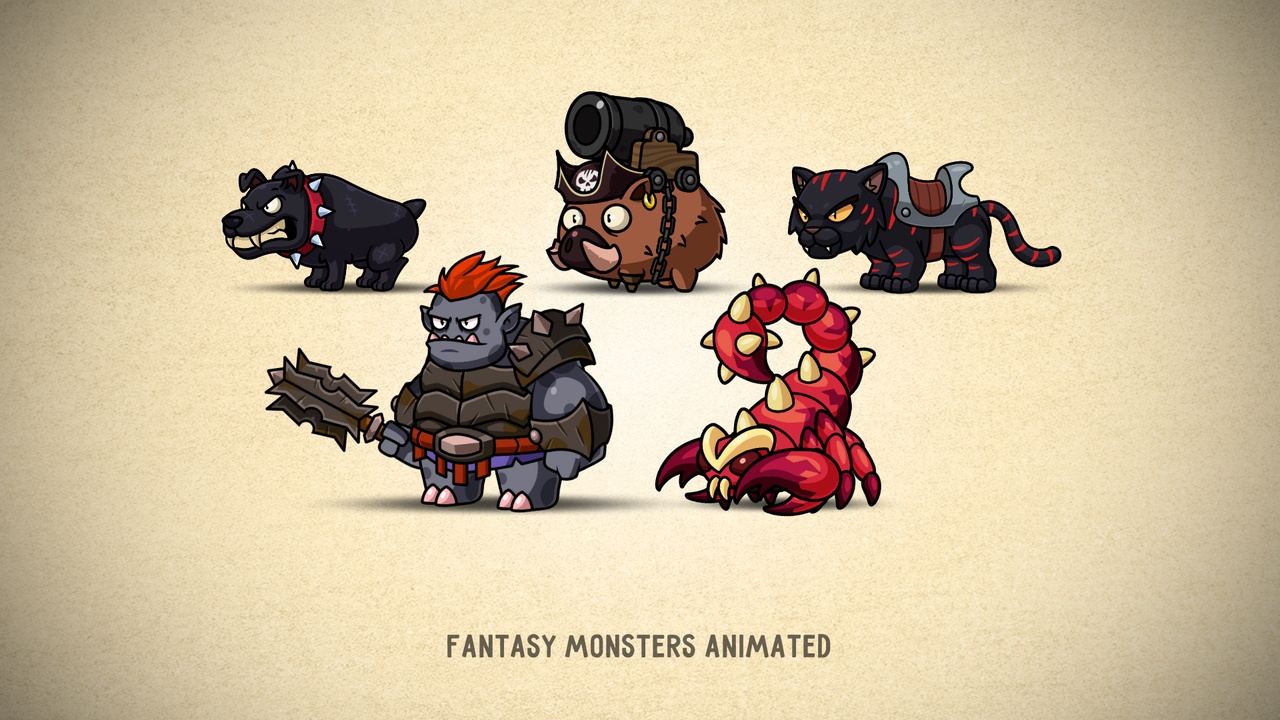 Media 1 for listing Fantasy Monsters Animated [Megapack]