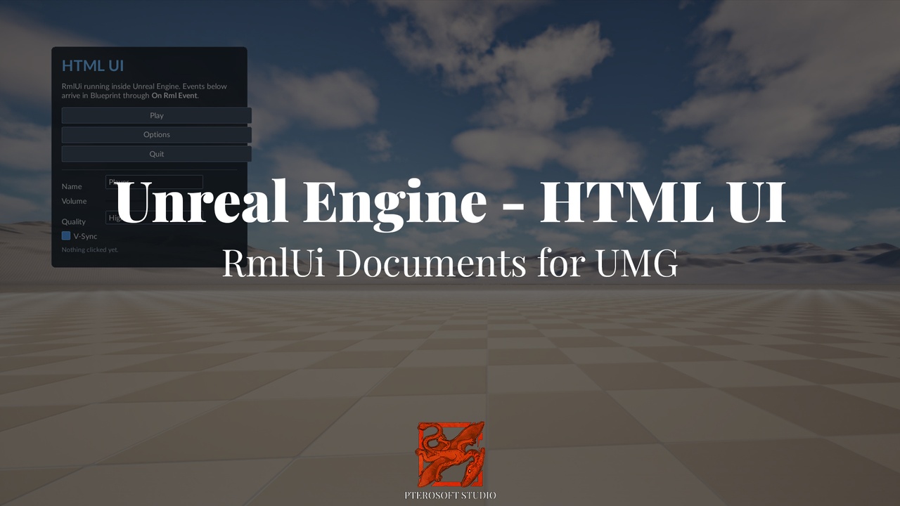 Media 1 for listing HTML UI – RmlUi Documents for UMG