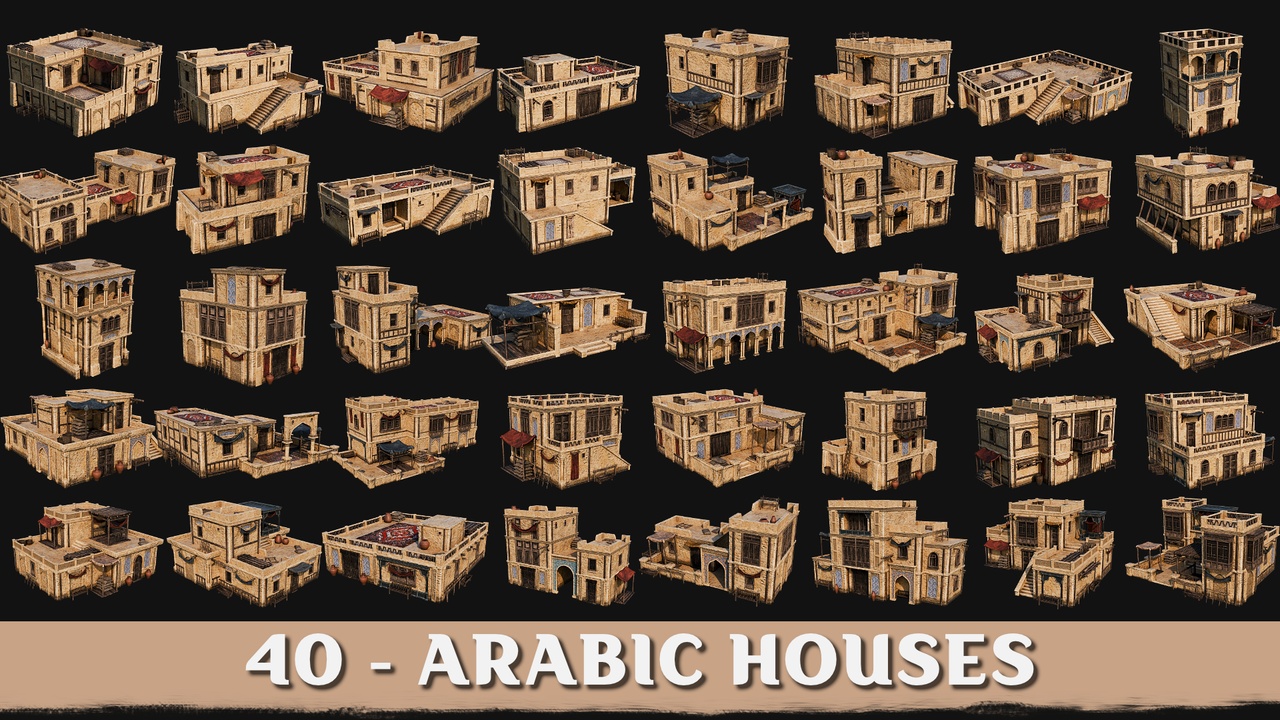 40 ARABIC HOUSES 4K 제  품 등록을 위한 미디어 1개