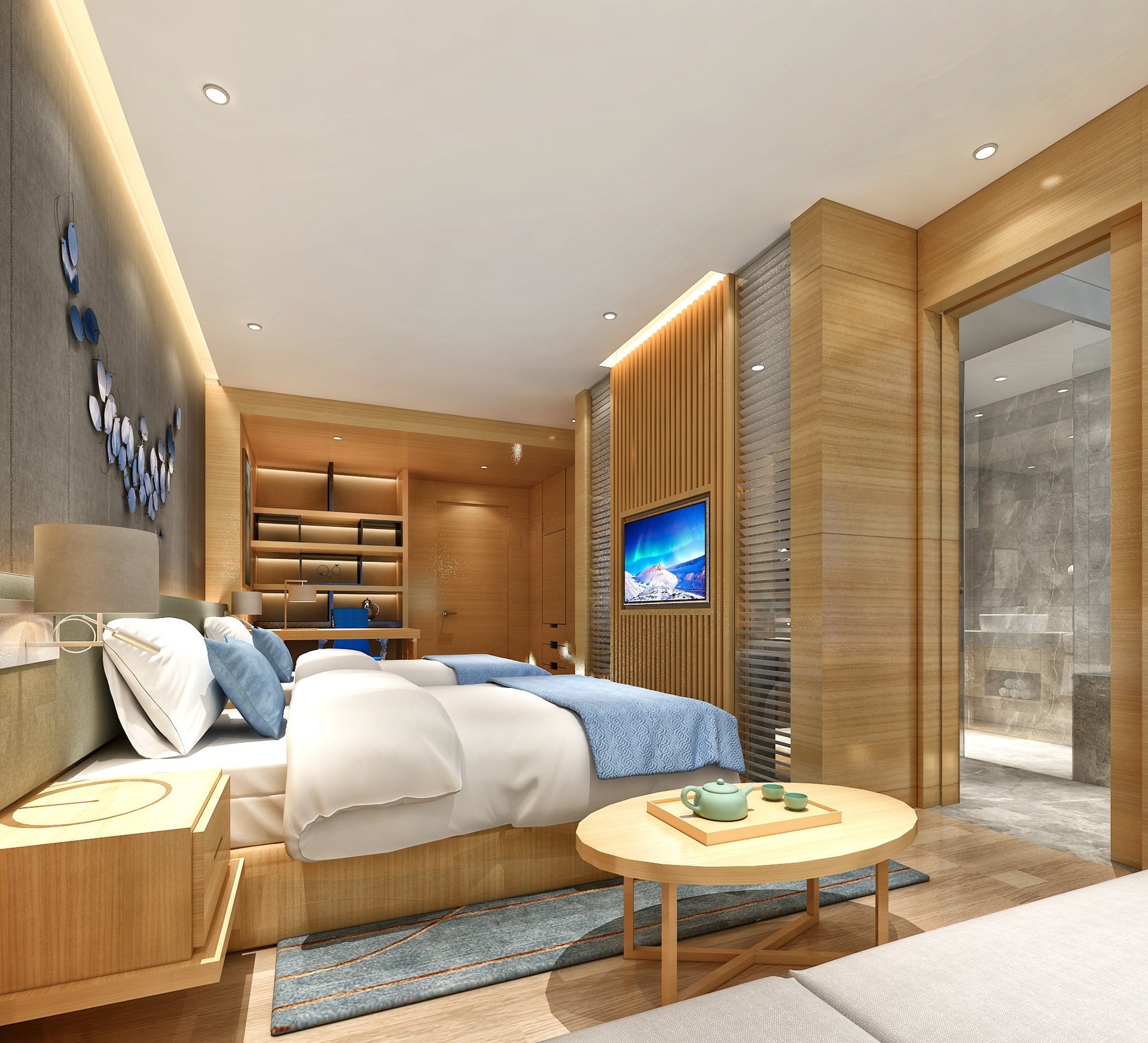 Media 1 for listing Modern Hotel Room | Twin Room Suite Vol.01