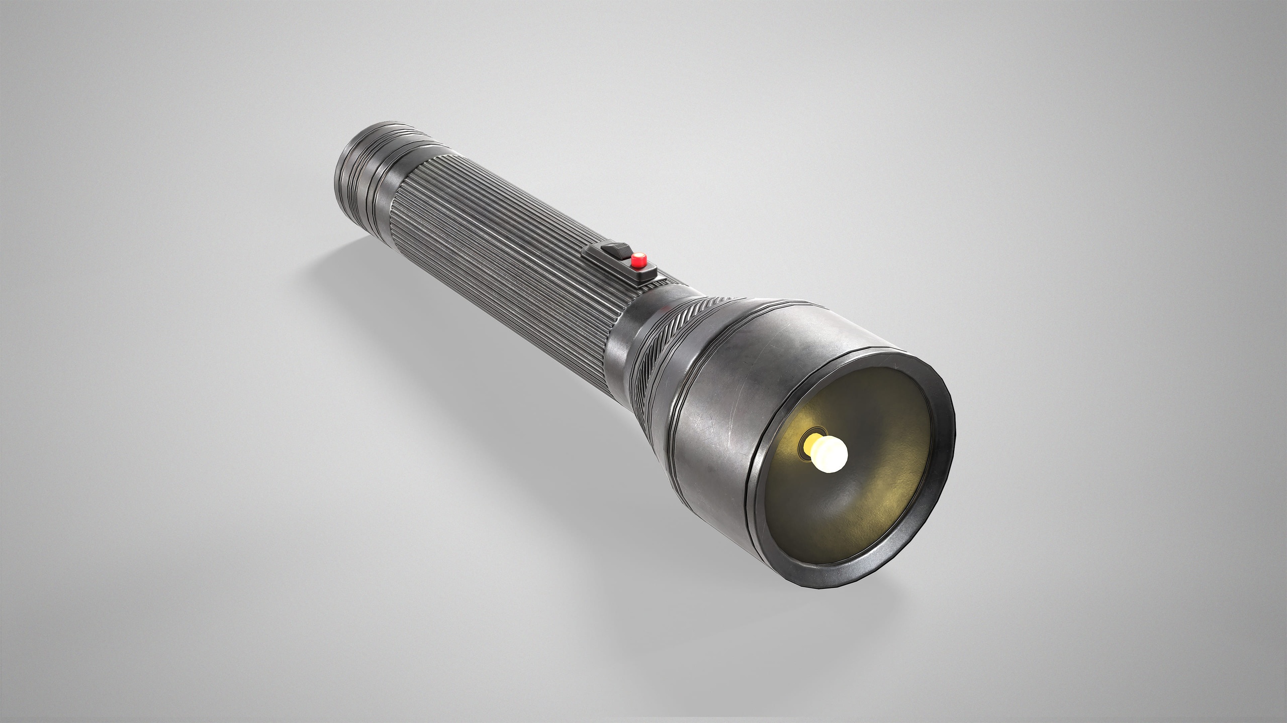 Media 1 for listing Retro Flashlight - Old Metal Torch AAA Gameready low-poly 3d model