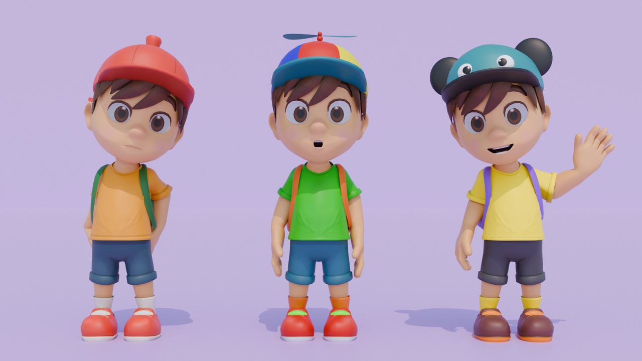 Media 1 for listing Stylized 3D Kid