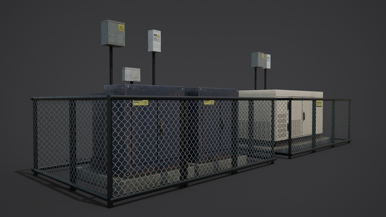 Media 1 for listing Fenced Electrical Substation and Power Units