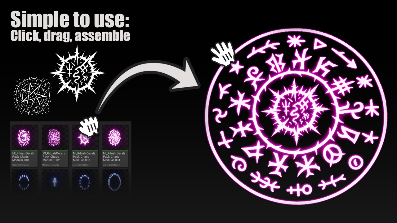 Media 1 for listing 100+ Modular Ritual Decals - Game Ready Decals