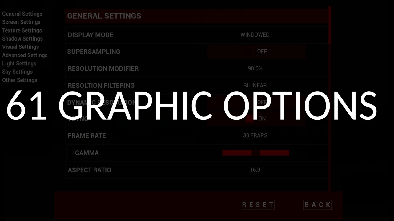 Media 1 for listing Extreme Graphics Settings