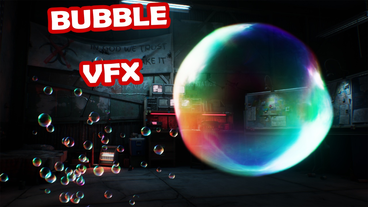 Media 1 for listing Stylized Soap Bubble VFX – Niagara System for Unreal Engine 5