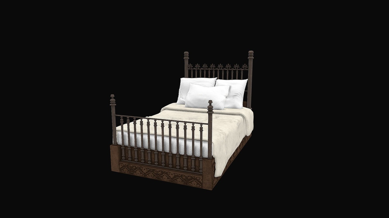 Media 1 for listing Gothic Antique Bed