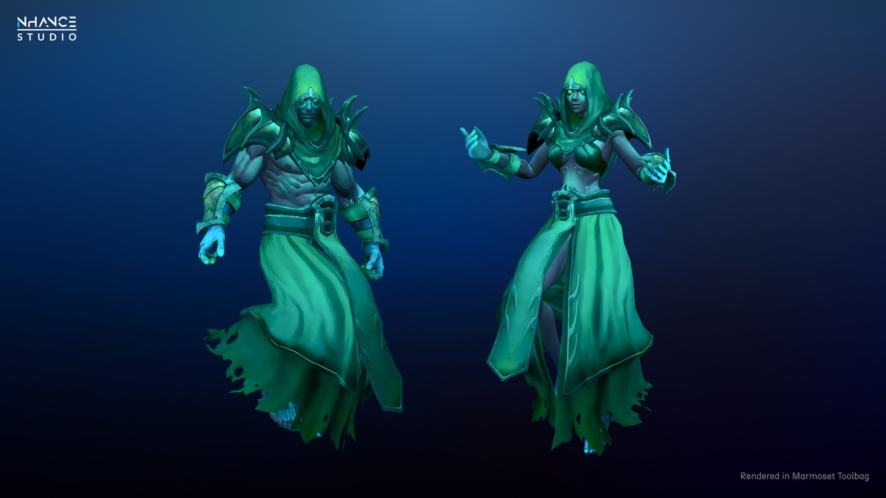 Media 1 for listing Modular Stylized Fantasy Ghosts