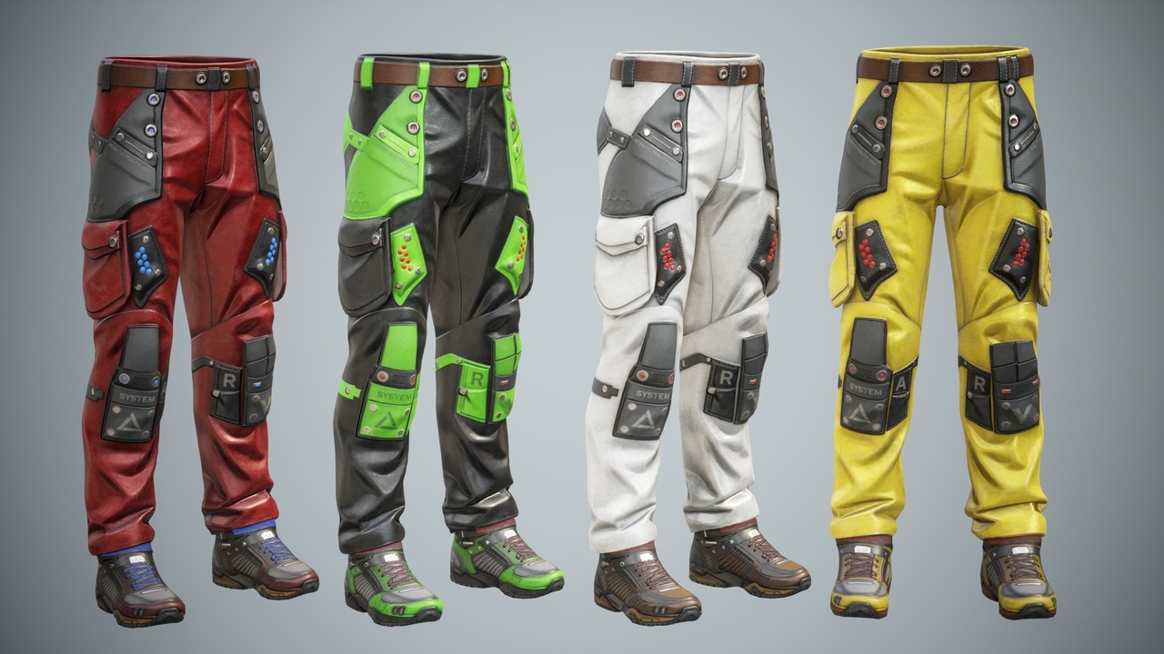 Media 1 for listing Sci-Fi Pants Sneakers p01