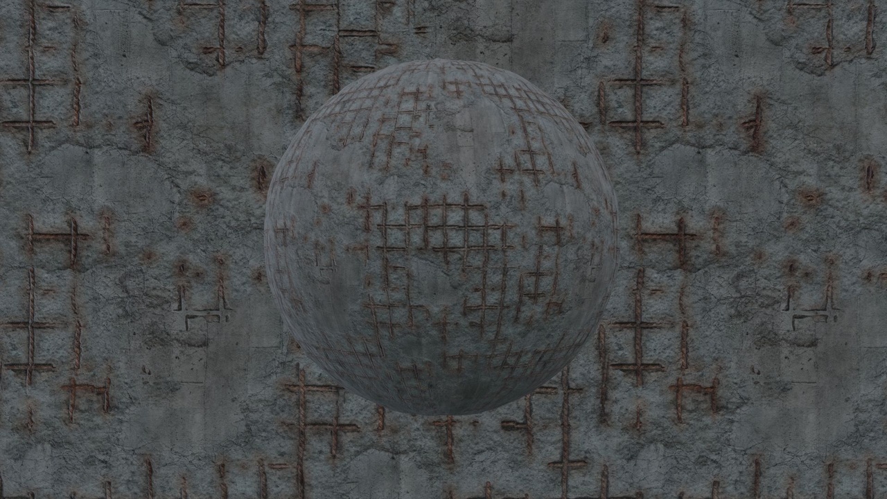 Media 1 for listing Damaged Industrial Concrete – PBR Material Pack