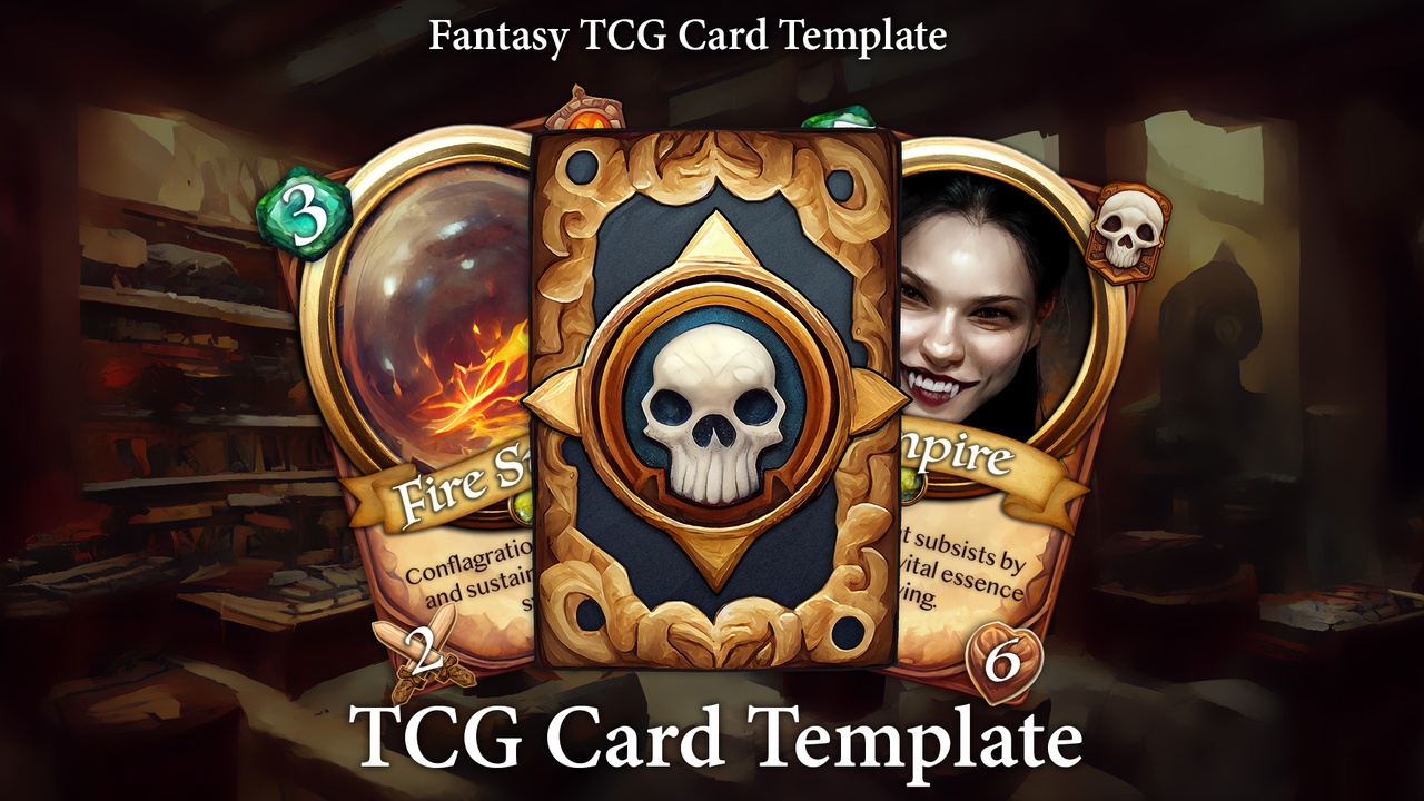 Media 1 for listing TCG Card Template - Volume 1