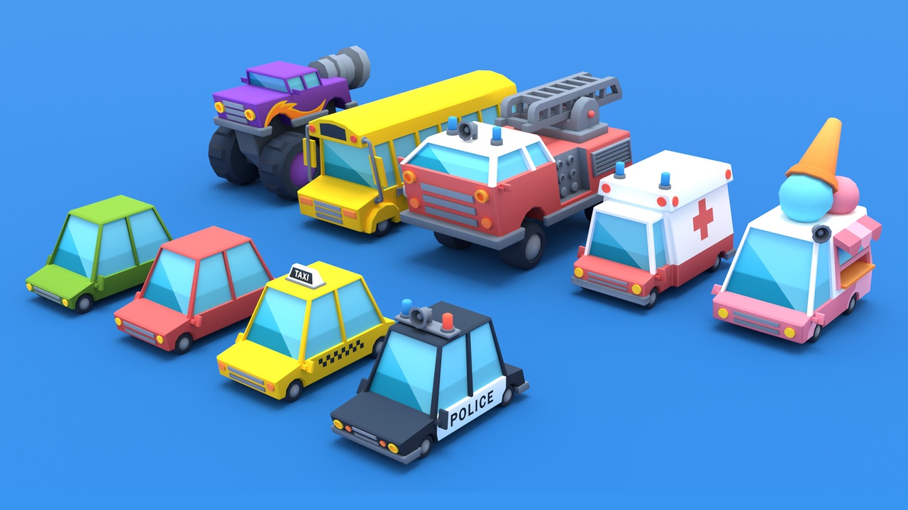 Media 1 for listing Low Poly Cars Drivable