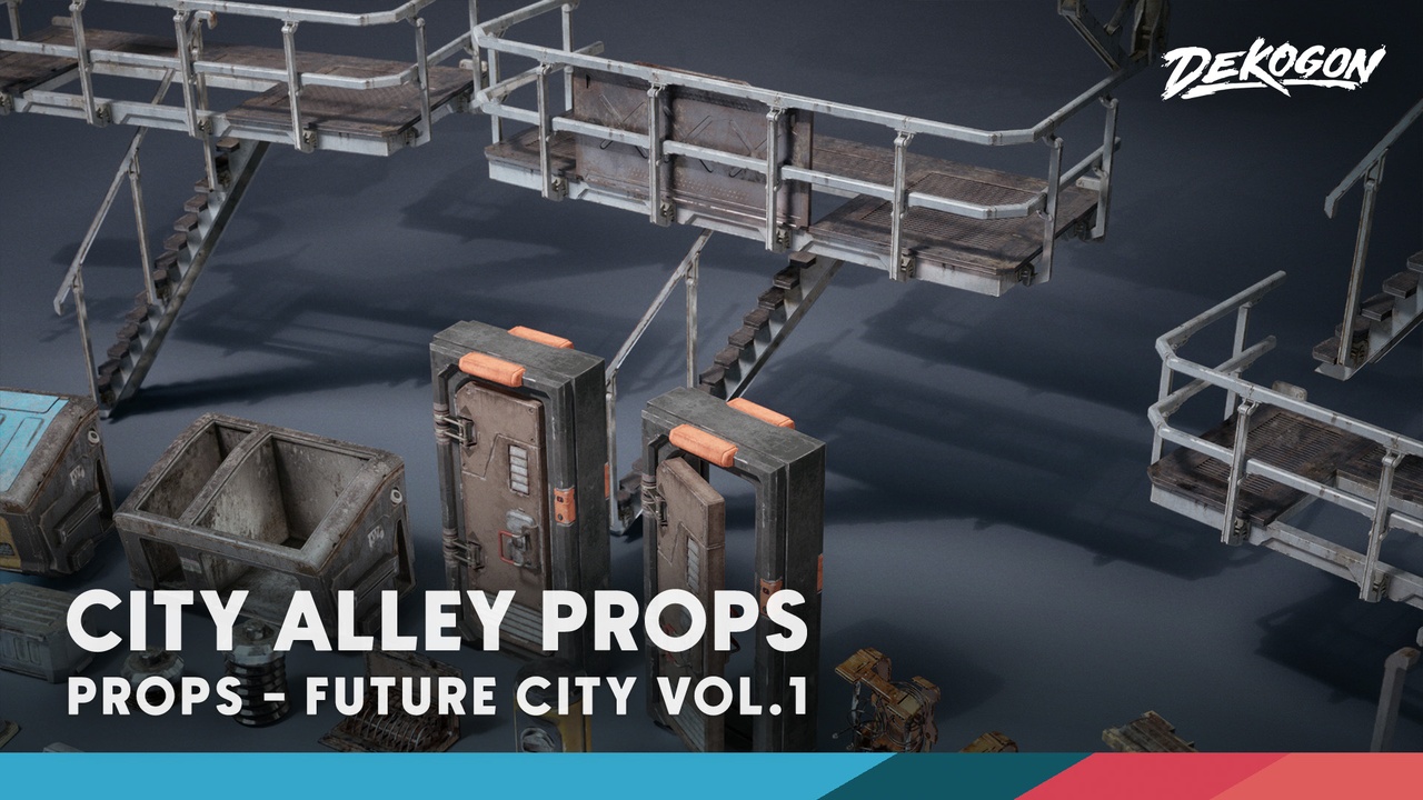 Media 1 for listing Future City VOL.1 - City Props (Nanite + LP)
