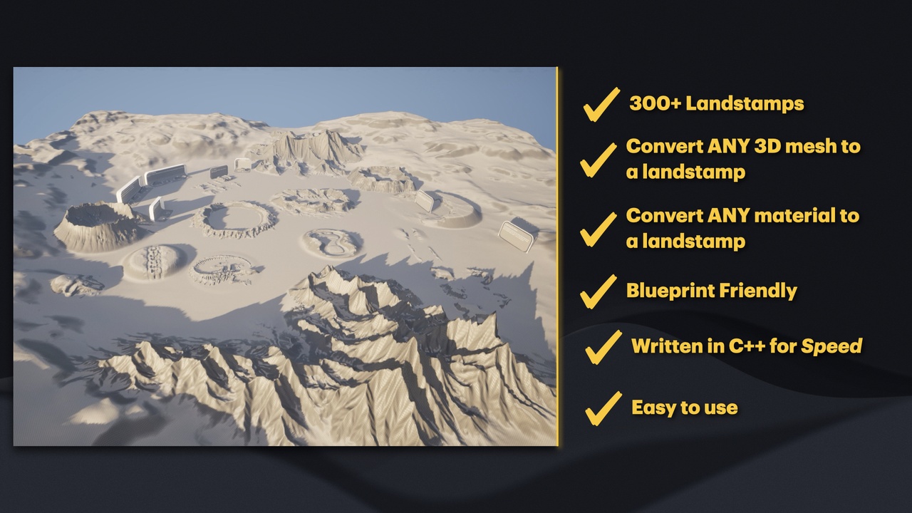 Media 1 for listing Landstamp Pro | Professional Landscape Heightmap Stamp System