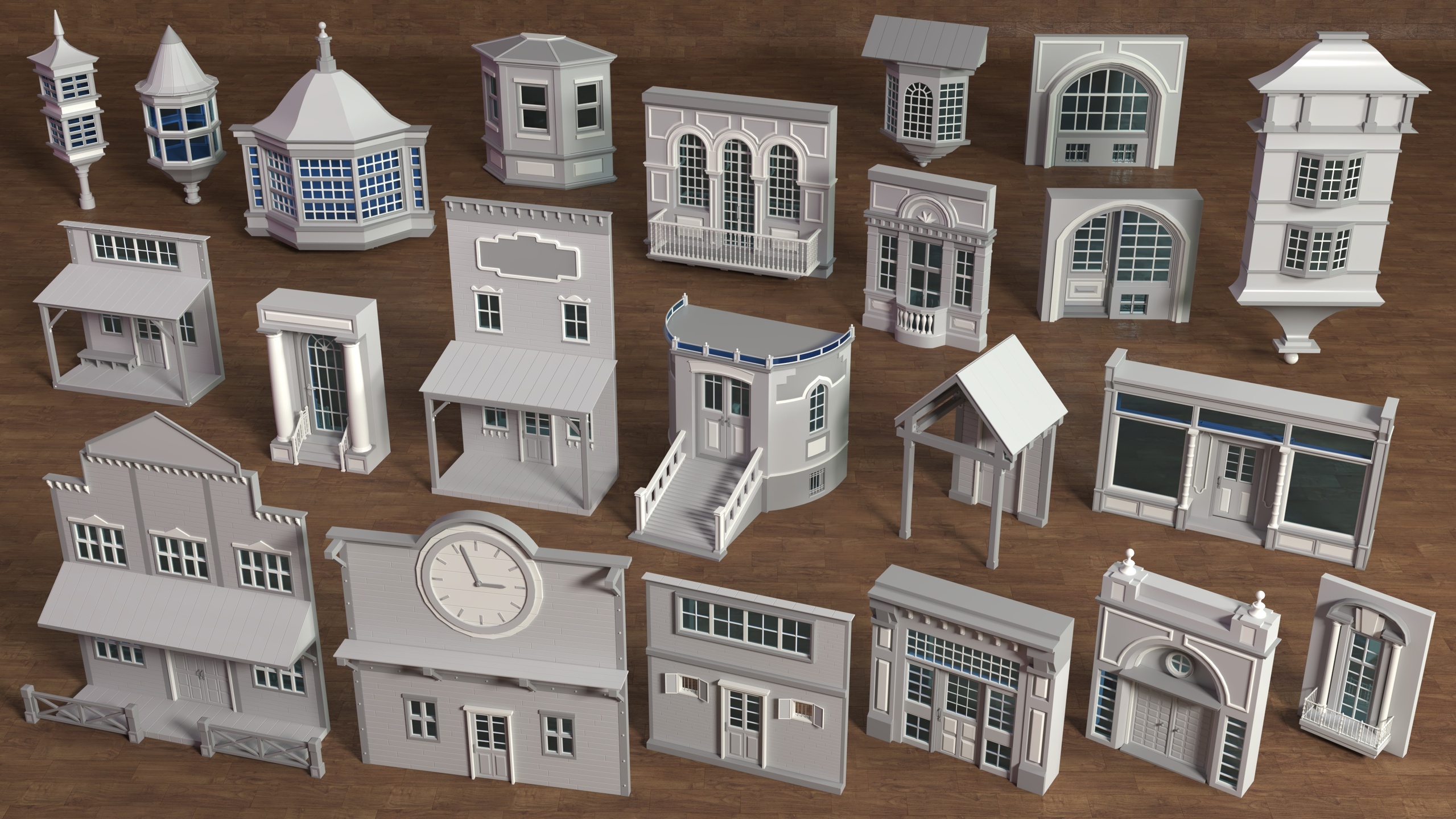 Media 1 for listing Building Facade Collection 11 - 22 pieces
