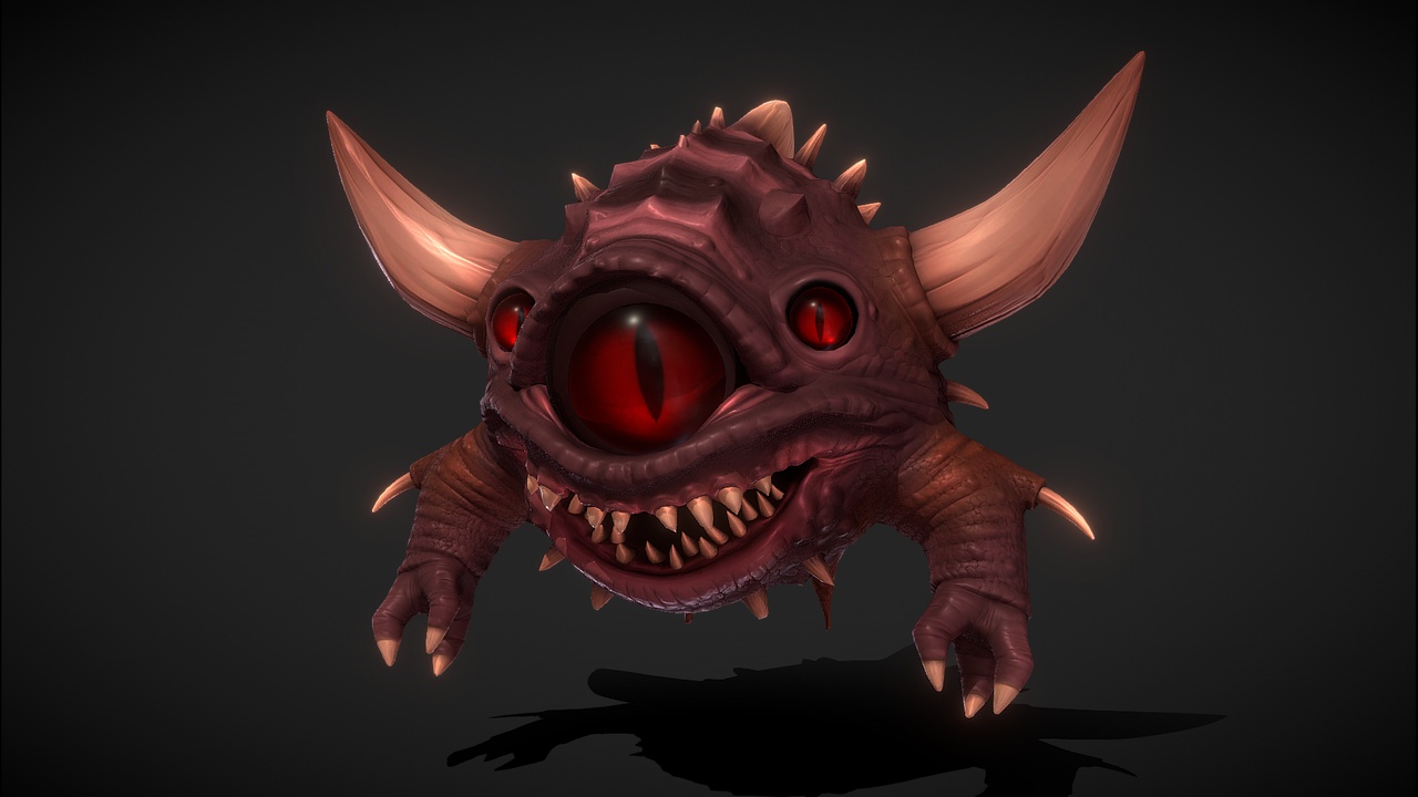 Media 1 for listing Floating Demon eye (SKINNED)