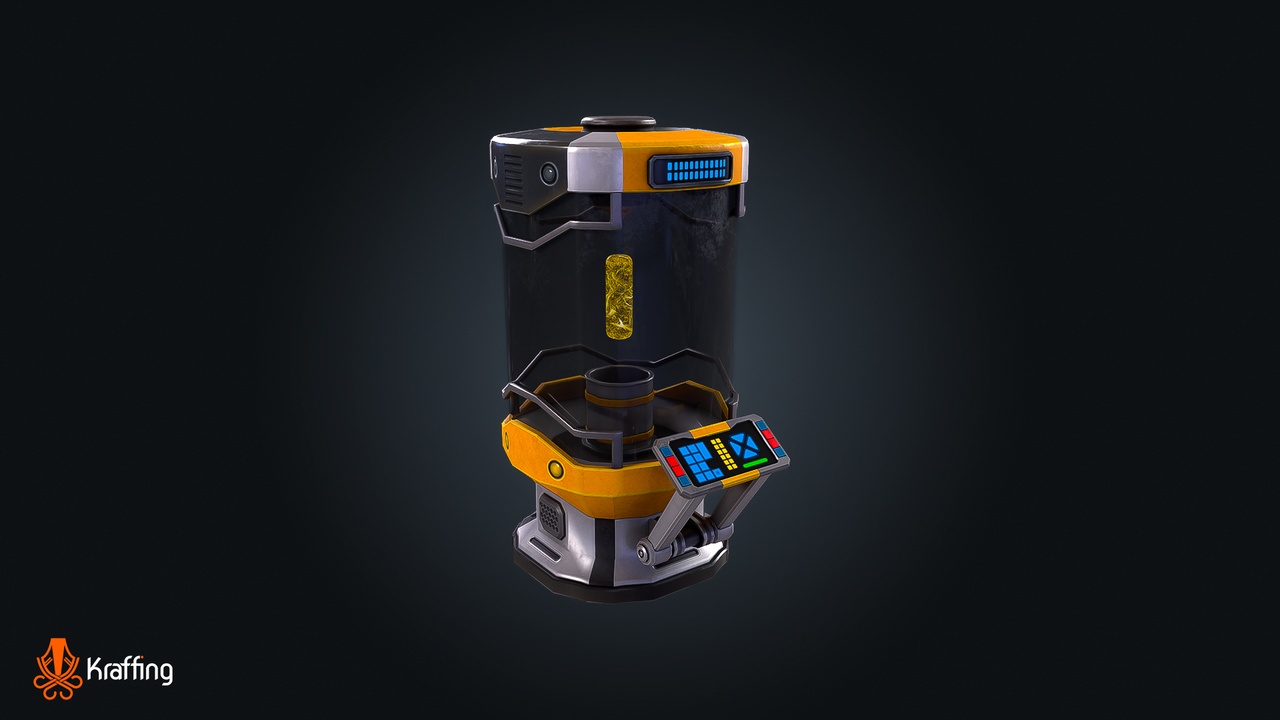 Media 1 for listing SCI-FI Energy Container V1 – Futuristic Power Core  – Game Ready PBR