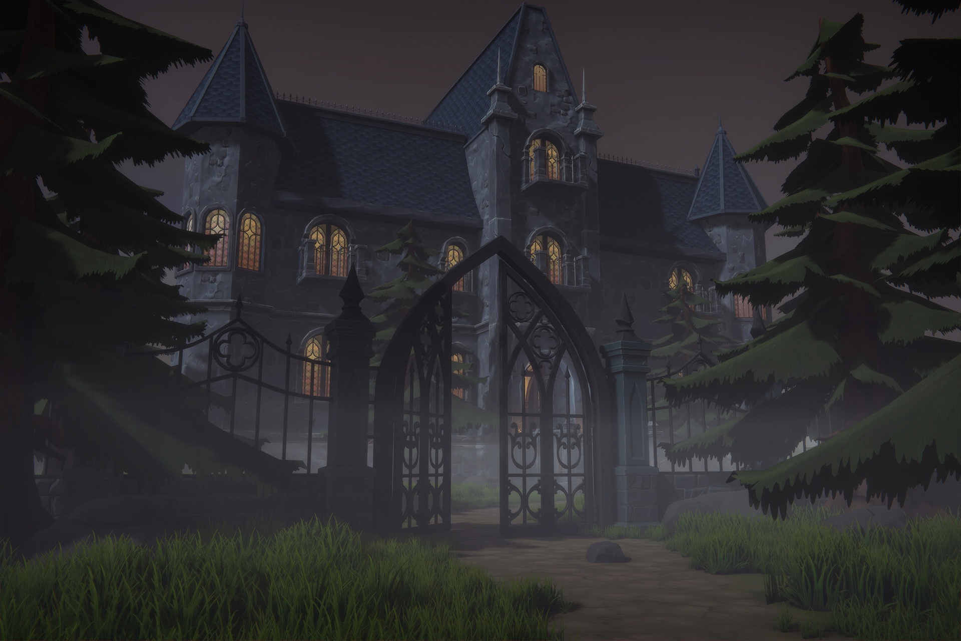 Media 1 for listing Stylized Victorian Mansion