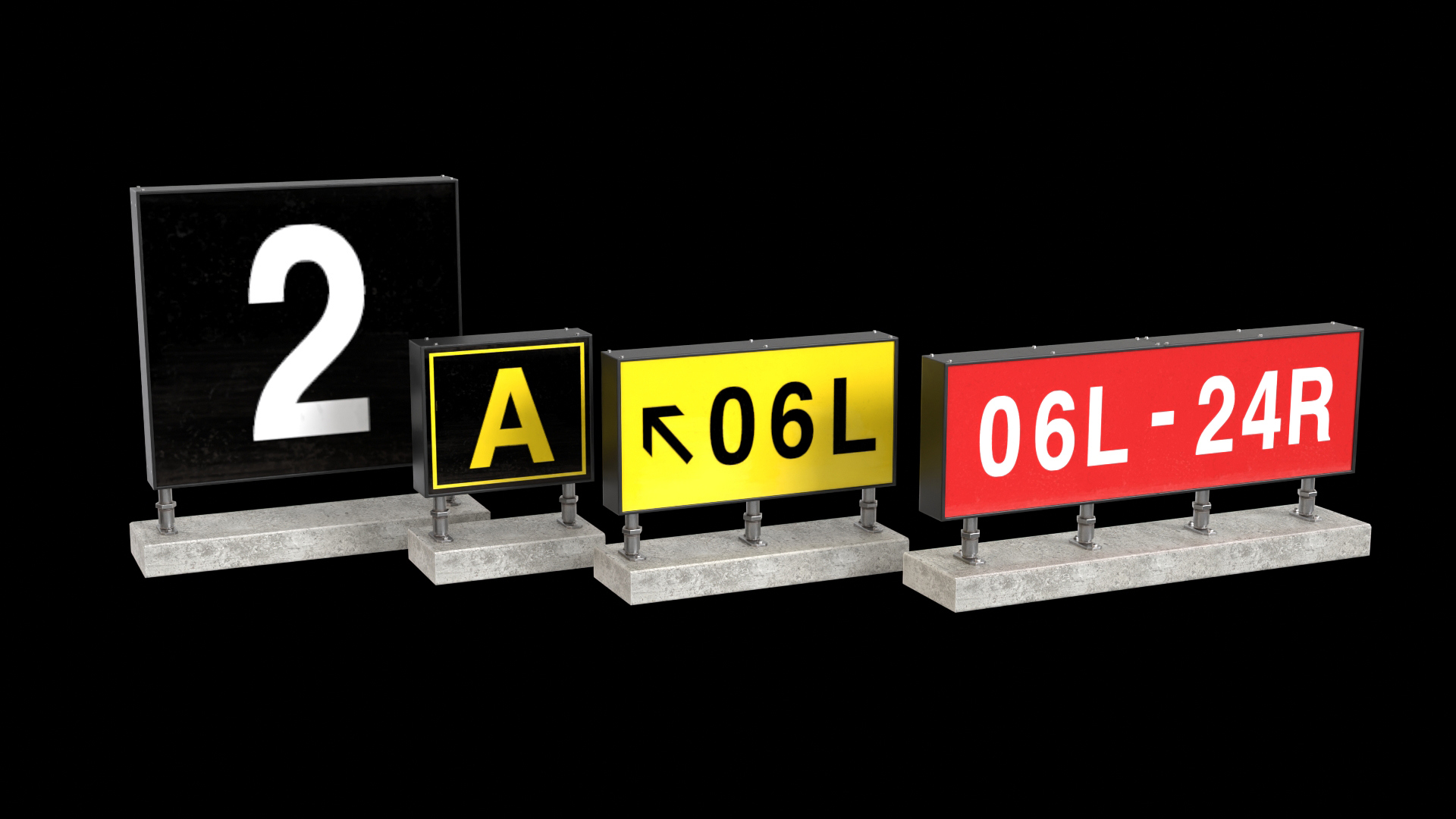 Remaining Sign Airport Runway Signs 1 | Fab