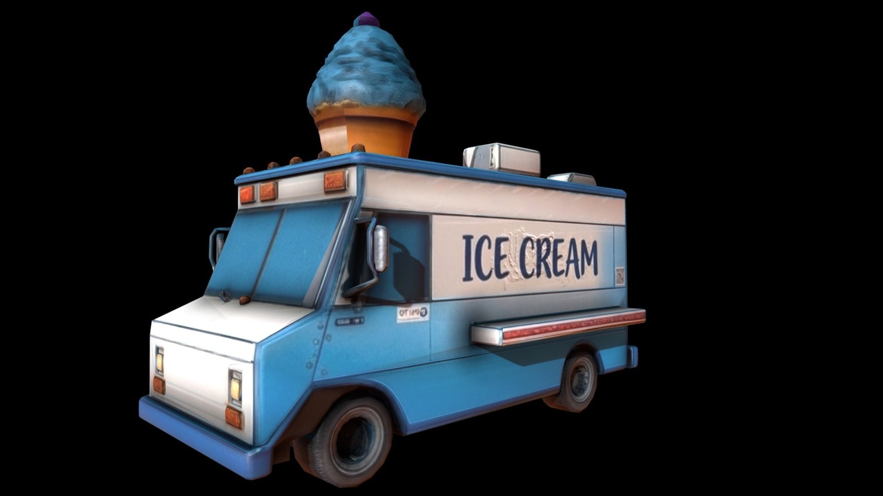 Media 1 for listing Stylized Ice Cream Truck