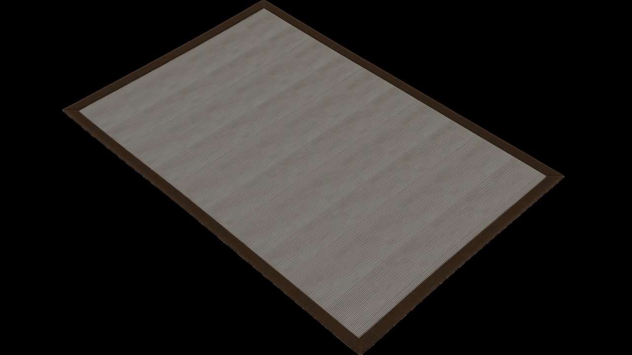 Media 1 for listing Rectangular Brown-Edged Carpet
