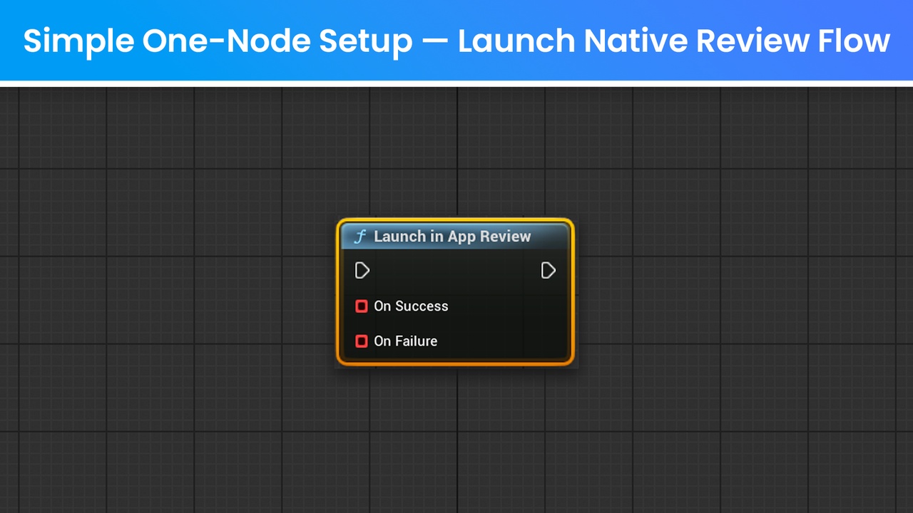 Media 1 for listing Google Play In-App Review for Unreal Engine