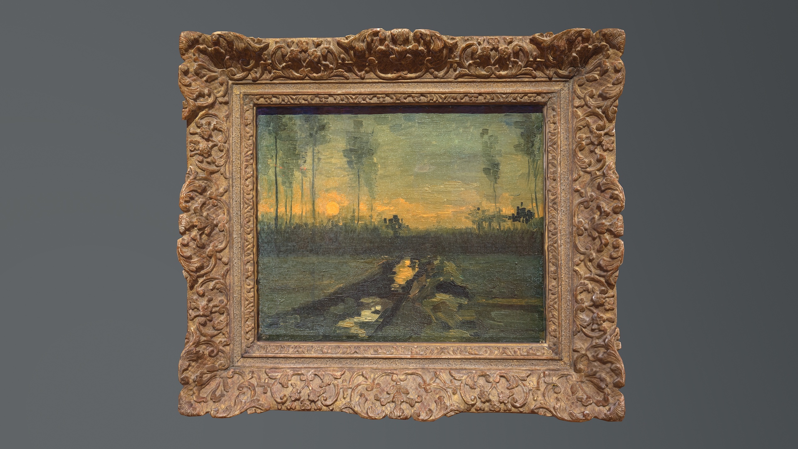 Media 1 for listing Vincent van Gogh painting Evening Landscape