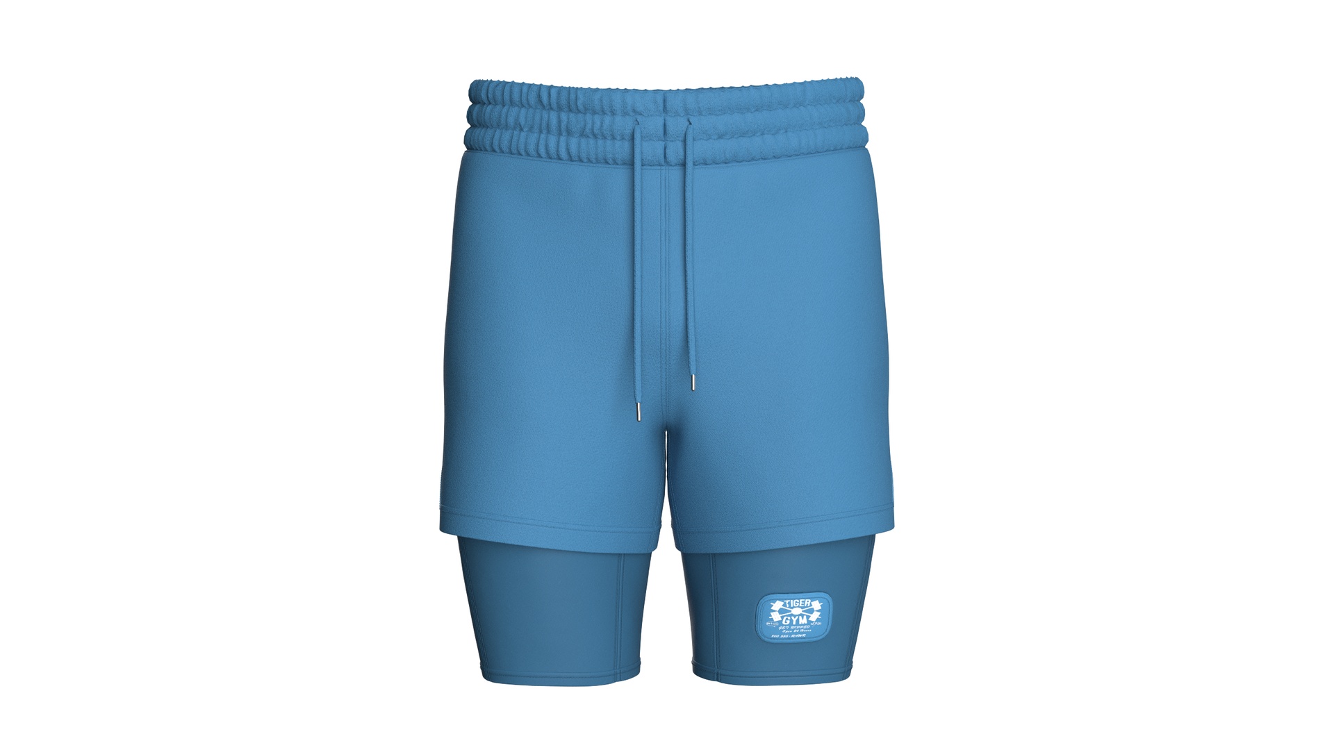 Media 1 for listing Men Elastic Waistband 2 in 1 Shorts | High Poly