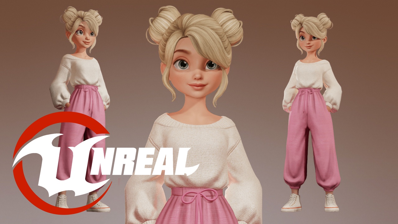 Media 1 for listing STYLIZED GIRL CARTON  CITY GIRL