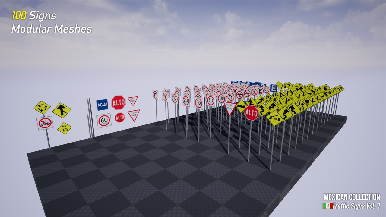 Media 1 for listing Mexican Collection: Traffic Signs Vol. 1
