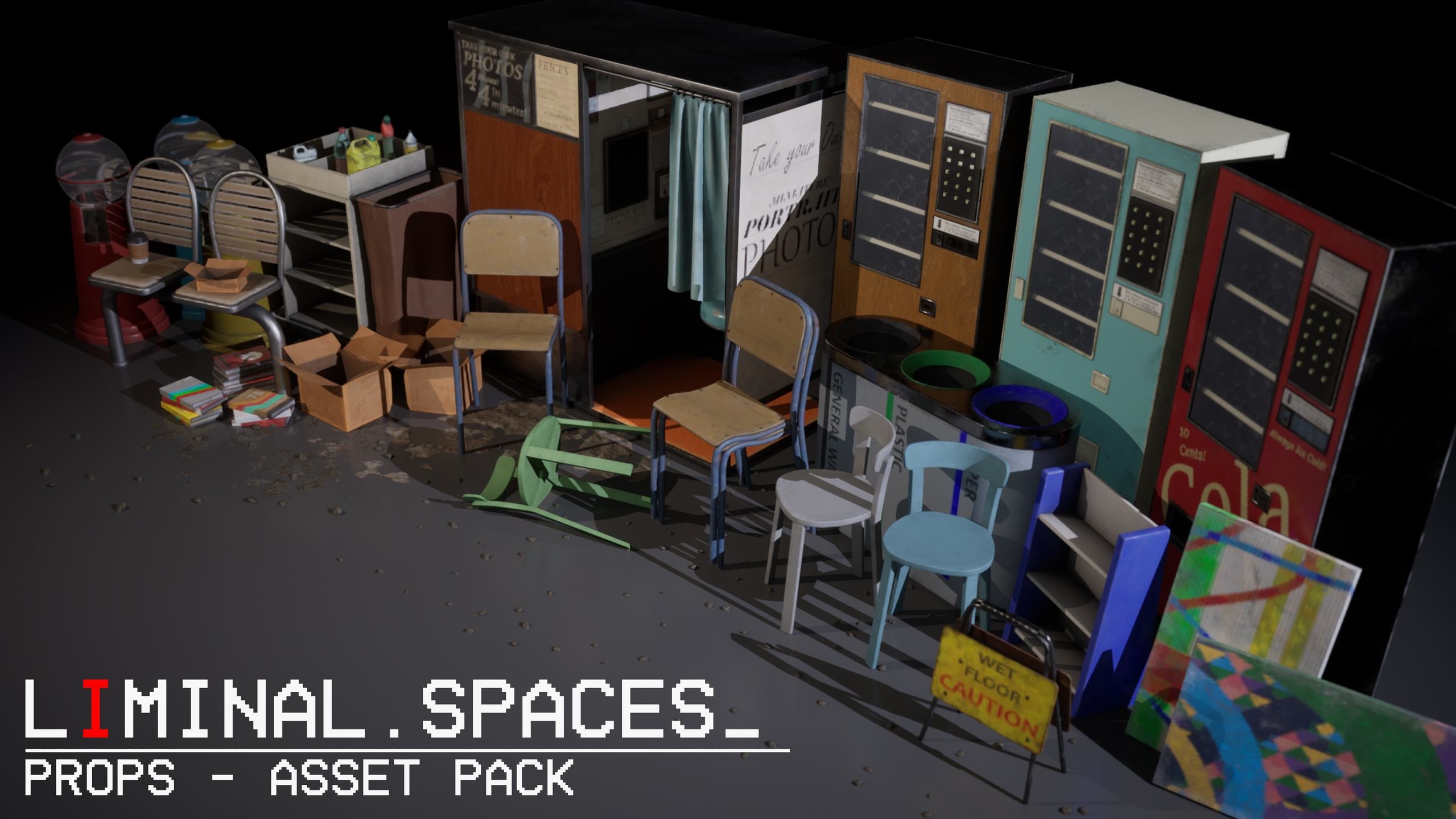 Media 1 for listing Liminal Spaces - Props - Asset Pack