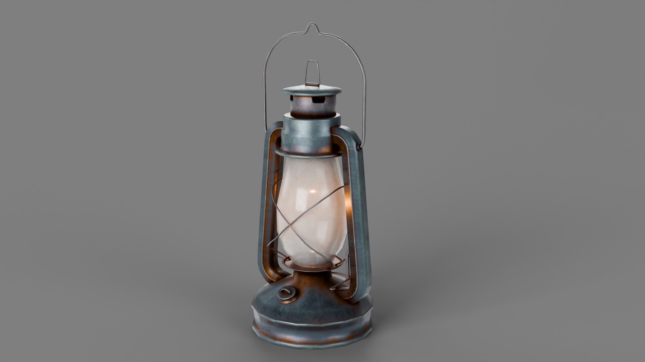 Media 1 for listing Stylized Kerosene Oil Lantern