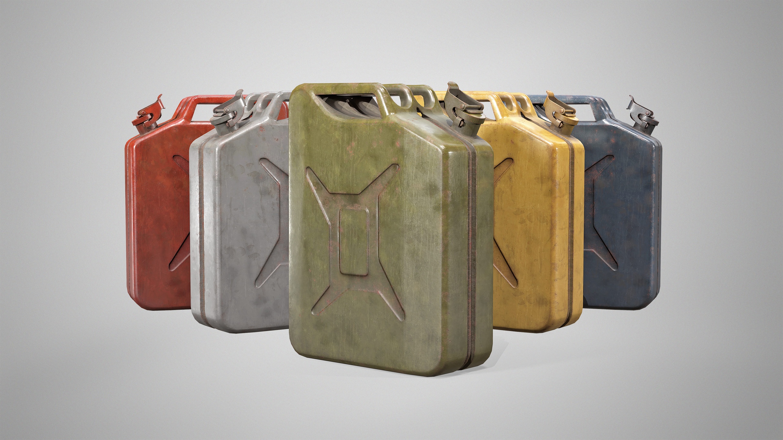 Media 1 for listing Classic Metal Jerrycan - Vintage Fuel Gas Oil Can AAA Gameready Low-poly