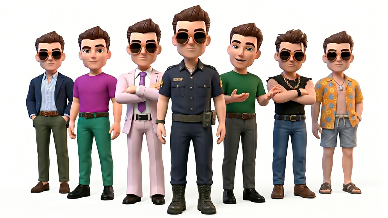 Media 1 for listing Stylized Boy Male Characters Mega Pack Rigged And Animated