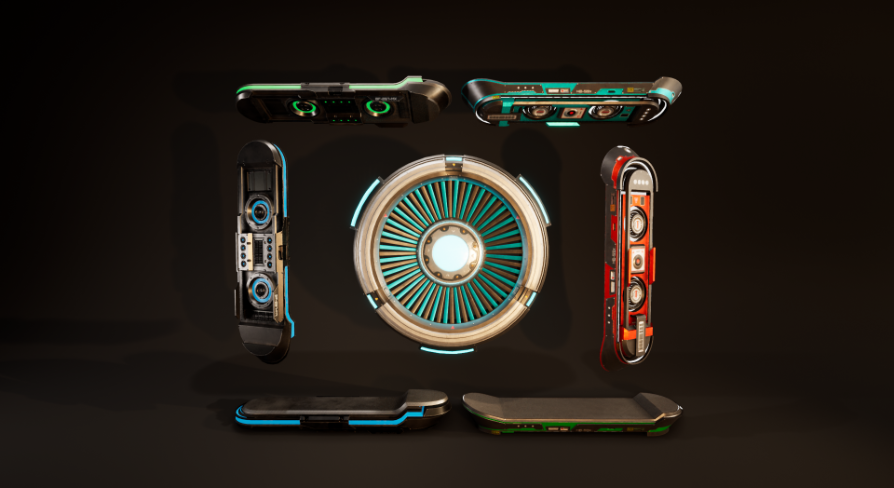 SciFi Hover Controller Mega Pack | Fab