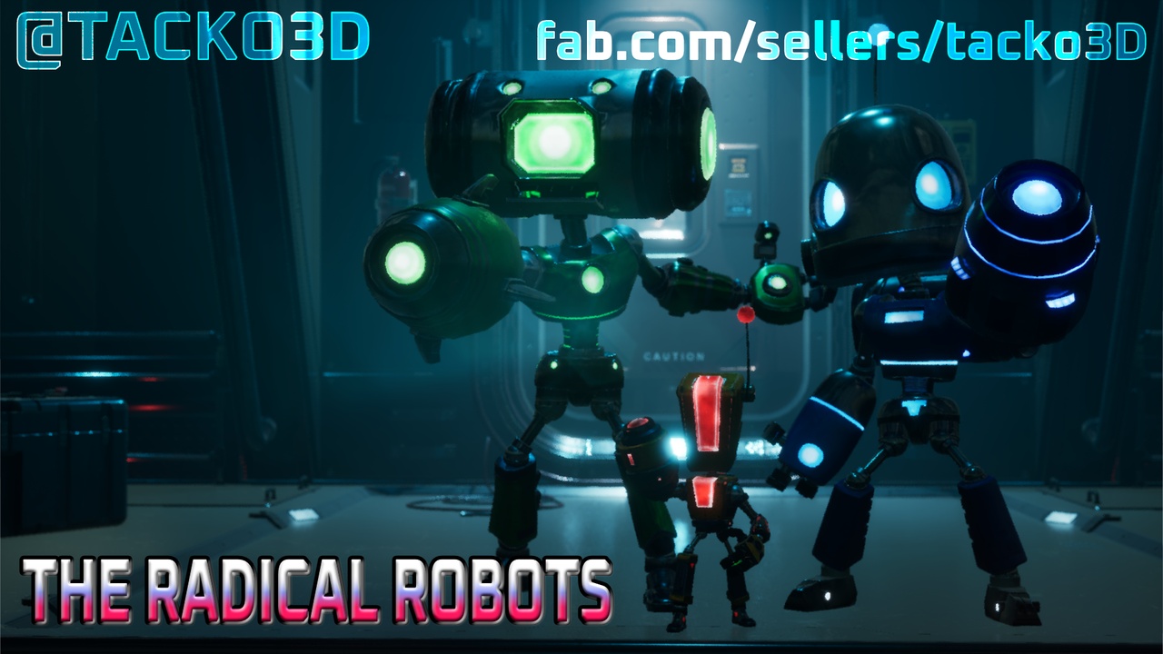 Media 1 for listing Radical Robots Pack - Customizable Robot Characters