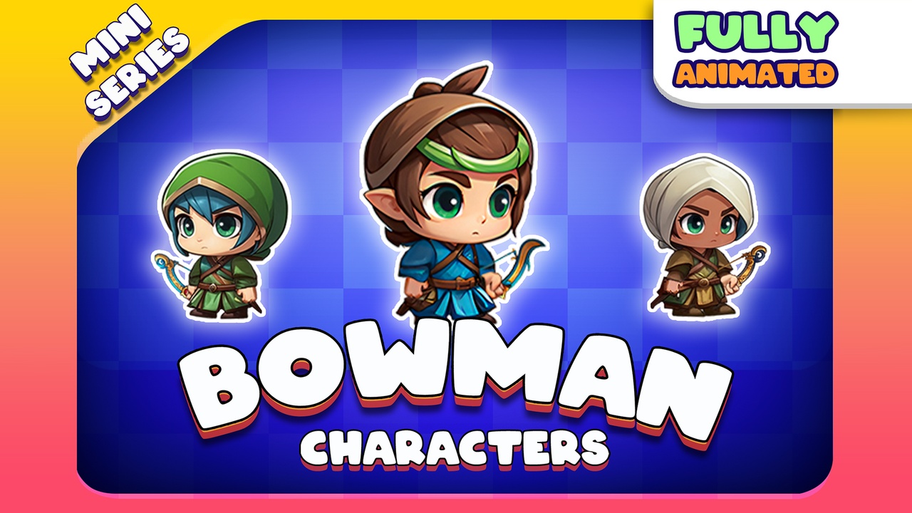 Media 1 for listing Bowman - 2D Animated Character Mini Series (Spriter)