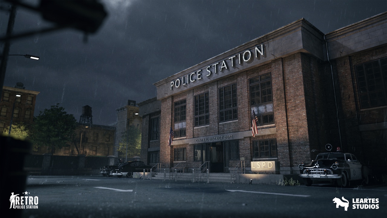商品 Retro Police Station Environment ( Retro Police Station Police Interior Police ) 的媒体 1