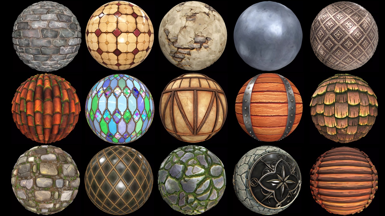 Media 1 for listing Stylized Town Textures - RPG Environment