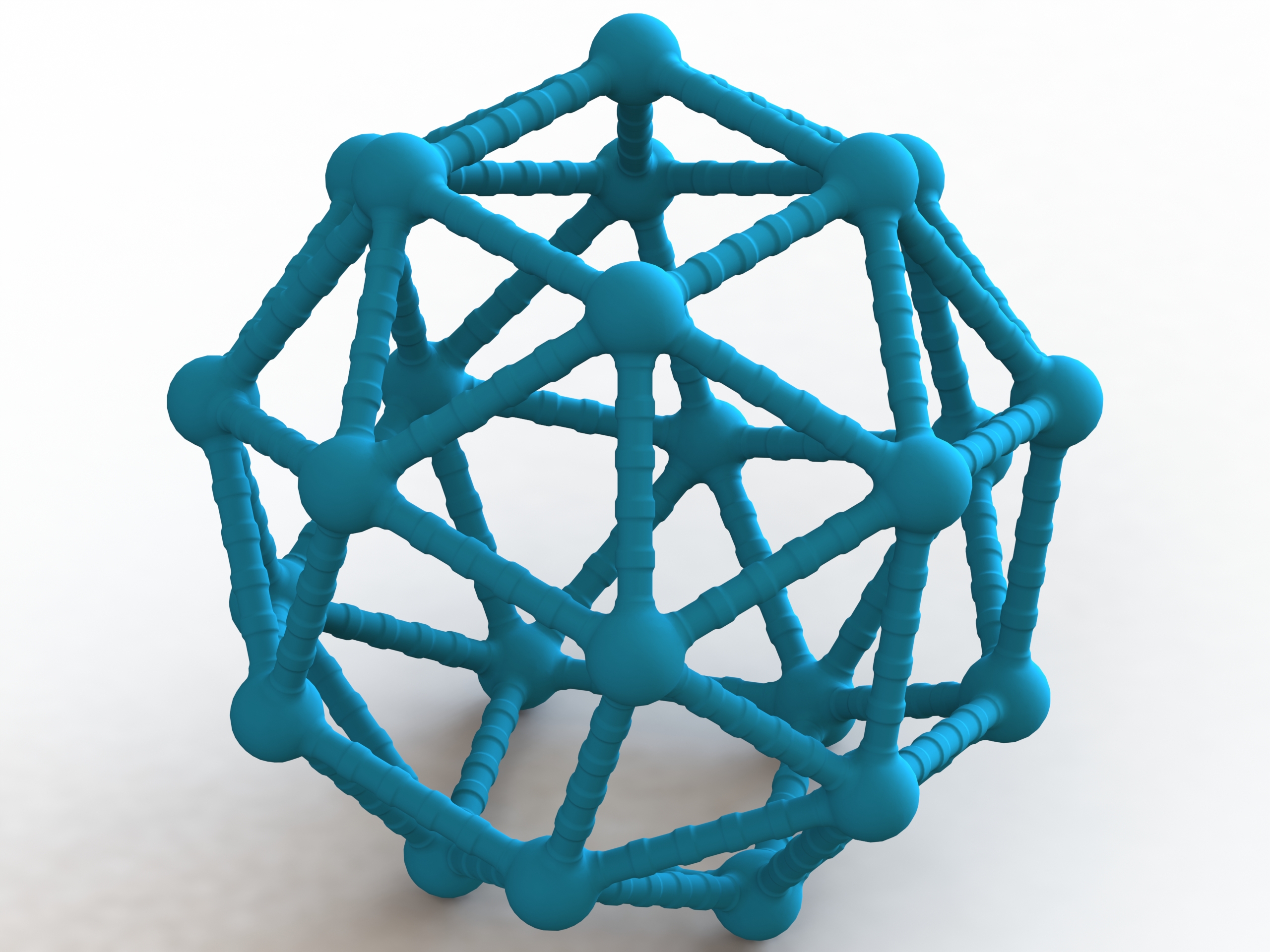 Snub Cube Structures with Atoms | Fab